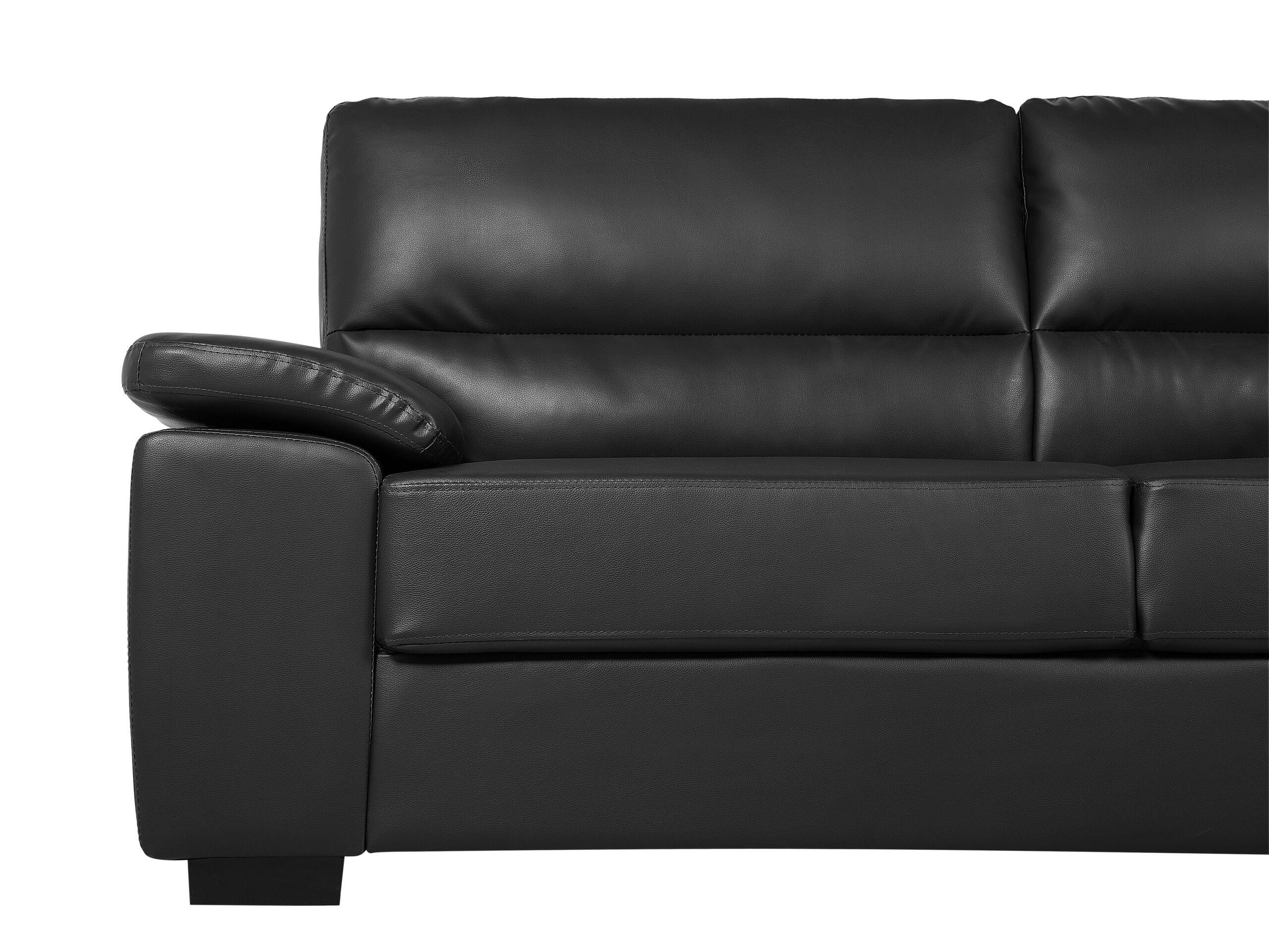 Beliani 3 Sitzer Sofa aus Kunstleder Retro VOGAR  