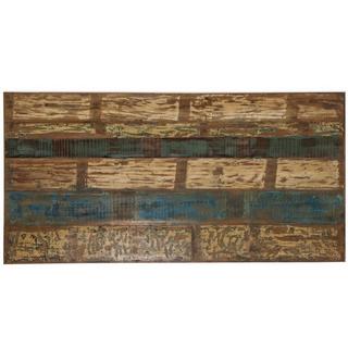 mutoni Tavolo 220x100 cm - legno di recupero colorato - ferro nero  