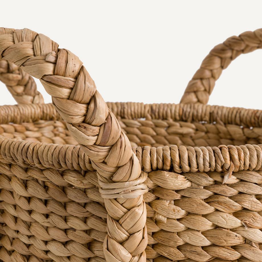 AM.PM Hoher runder Korb aus Wasserhyazinthe 4 Griffe Tima  