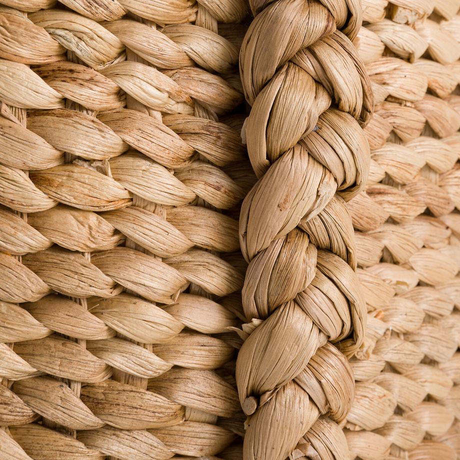 AM.PM Hoher runder Korb aus Wasserhyazinthe 4 Griffe Tima  