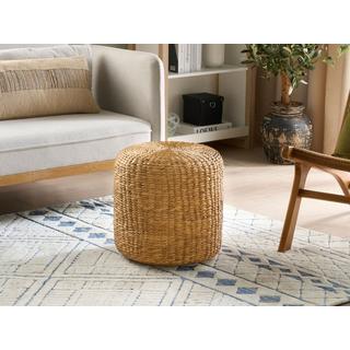 Beliani Pouf en Giacinto d'acqua Boho BICHIR  