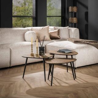 mutoni Couchtisch Metallic (3er-Set)  