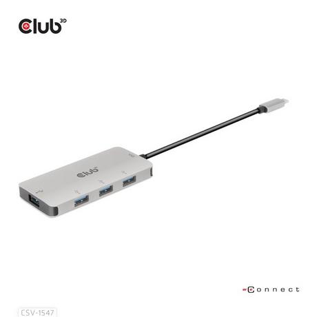Club3D  USB Gen2 Type-C to 10Gbps 4x USB Type-A Hub 