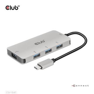 Club3D  CSV-1547 hub & concentrateur USB 3.2 Gen 2 (3.1 Gen 2) Type-C 