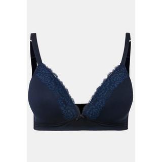 Ulla Popken Reggiseno senza ferretto coppe preformate bordi decorativi  
