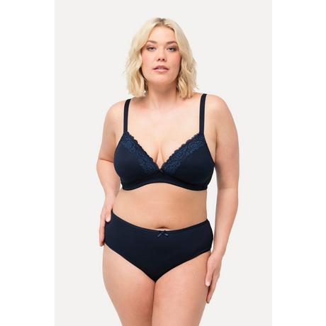 Ulla Popken Reggiseno senza ferretto coppe preformate bordi decorativi  