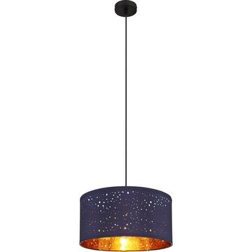 Lampe à suspension Waiho métal noir mat 1xE27