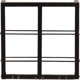 mutoni Étagère murale Cotry noir antique 120x60x60 (2 pièces)  