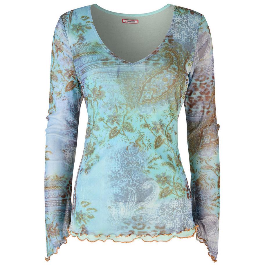 Joe Browns Top a maniche lunghe in rete stampa animalier  