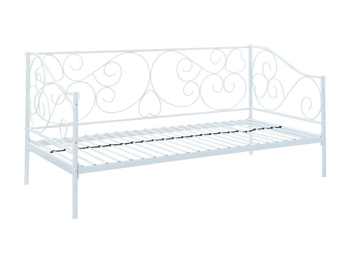 Vente-unique Letto divano Bianco VIVIAN  