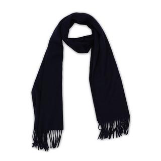 CASH-MERE.CH Sciarpa tinta unita con frange  