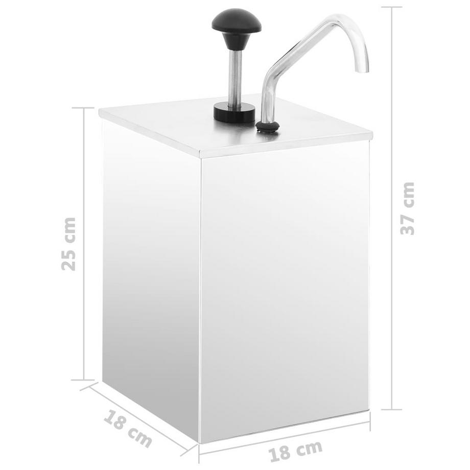 VidaXL Distributeur de sauces acier inoxydable acier  