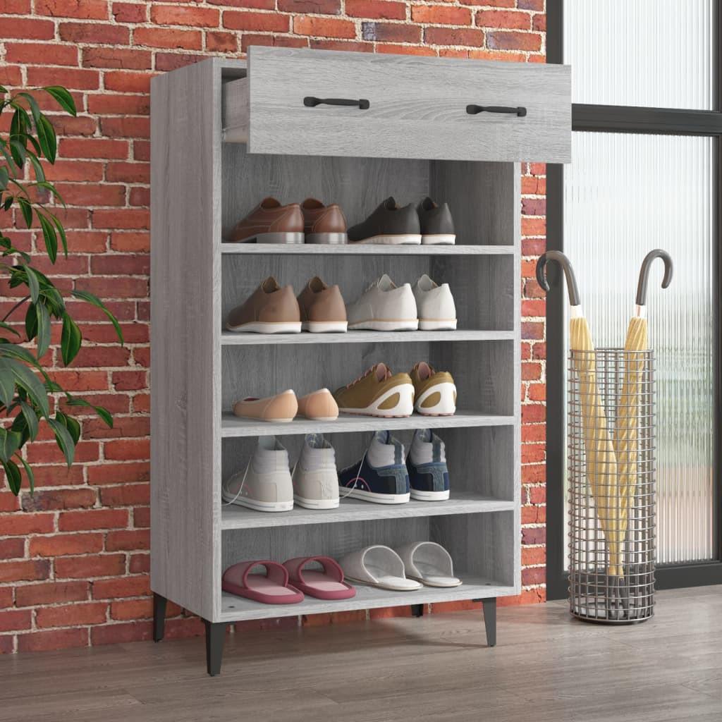 VidaXL Armoire à chaussures bois d'ingénierie  