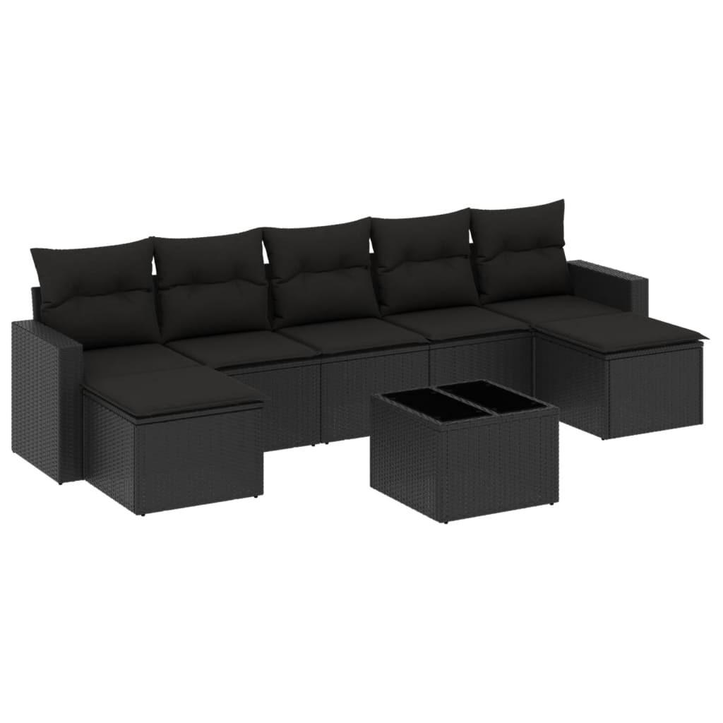 VidaXL set divano da giardino Polirattan  