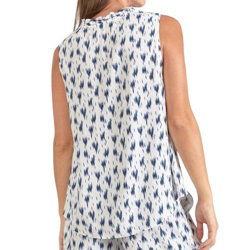 le temps des cerises Rosita T-shirt sans manches col V  