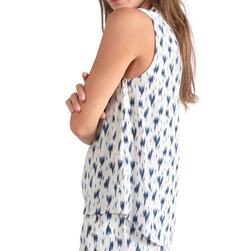 le temps des cerises Rosita Ärmelloses V-Ausschnitt T-Shirt  