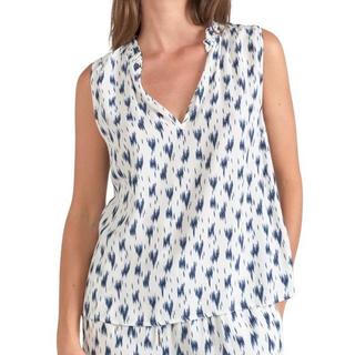 le temps des cerises Rosita Ärmelloses V-Ausschnitt T-Shirt  