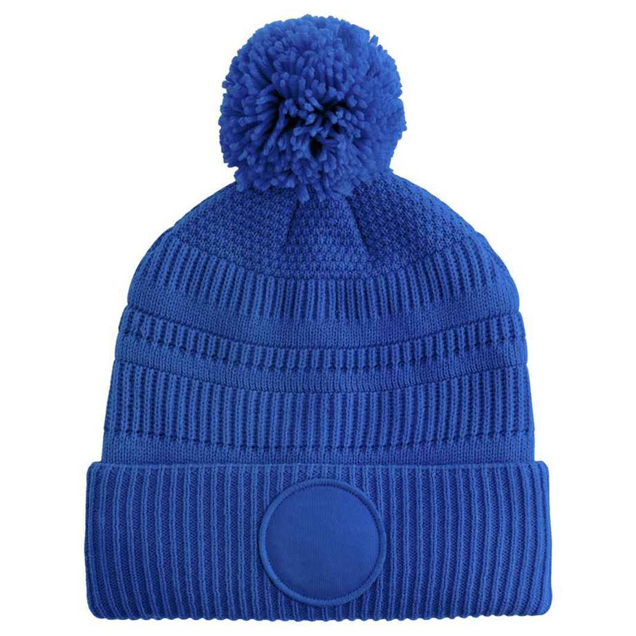 Beechfield Berretto con Pom Pom e Tasca a Toppa  