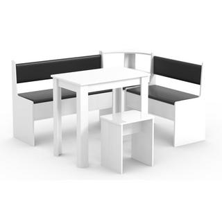 VCM  Groupe de bancs d'angle Groupe de sièges de cuisine Banc Table Tabouret Esal Mini 