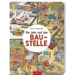 Ein Jahr auf der Baustelle Nowicki, Artur (Illustrationen) Copertina rigida 