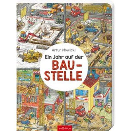 Ein Jahr auf der Baustelle Nowicki, Artur (Illustrationen) Copertina rigida 