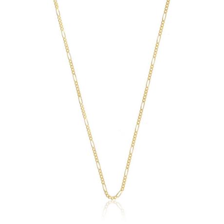 MUAU Schmuck  Collier Figaro Gelbgold 750, 1.8mm, 42cm 