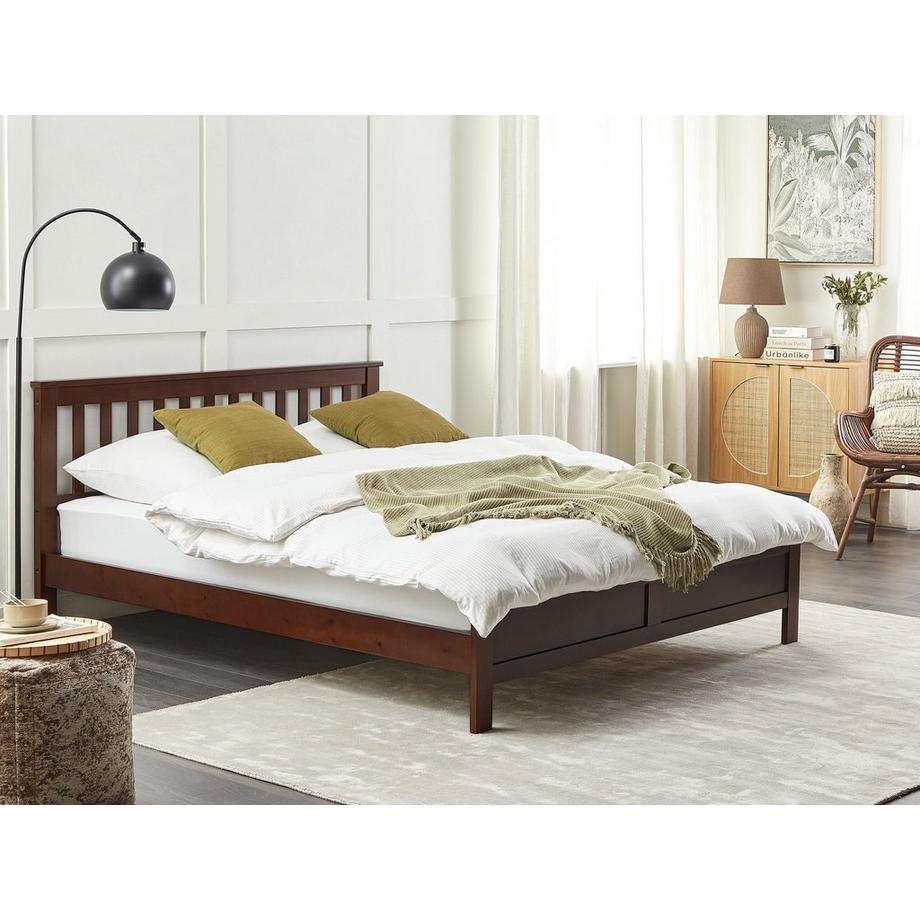 Beliani Letto con rete a doghe en Legno di pino Classico MAYENNE  