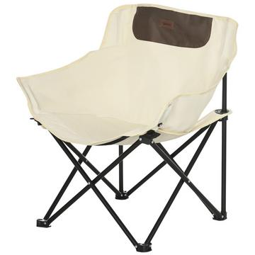 Chaise de Camping Chaise de Jardin Pliante avec Poche latérale Pieds en Acier Chaise Pliante avec Sac de Transport pour Piscine Plage Oxford Blanc Aosom