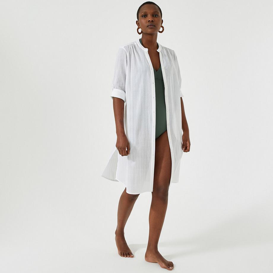 La Redoute Collections Langarm Tunika mit Knopfleiste  