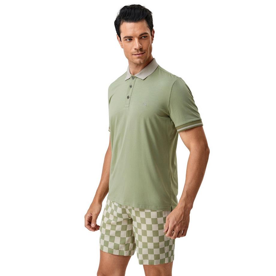 Bellemere New York Short à Carreaux Bicolore  