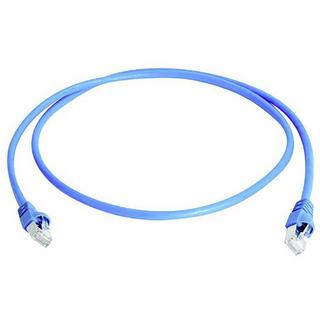 Telegärtner  RJ45 Cavo di rete, cavo patch CAT 6A S/FTP 15.00 m Blu Ritardante di fiamma, con protez 