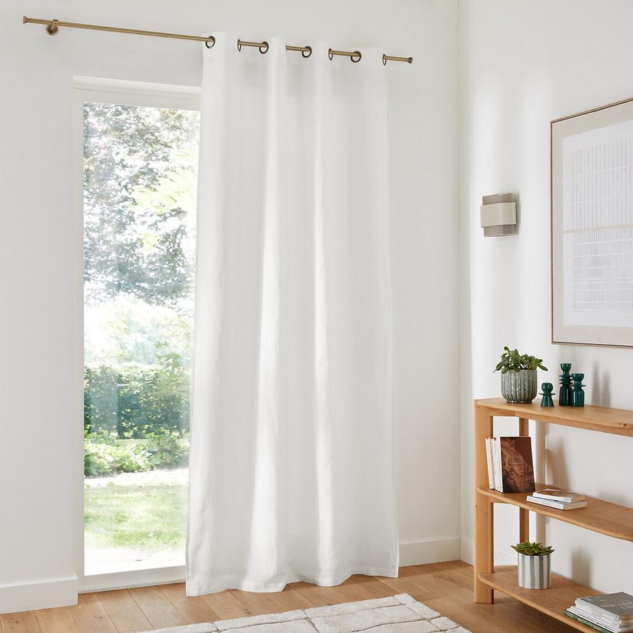 La Redoute Intérieurs  Rideau occultant lin lavé à oeillets Onega 
