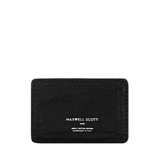 Maxwell Scott  L'Alberi grainé Porte-cartes en cuir grainé souple 