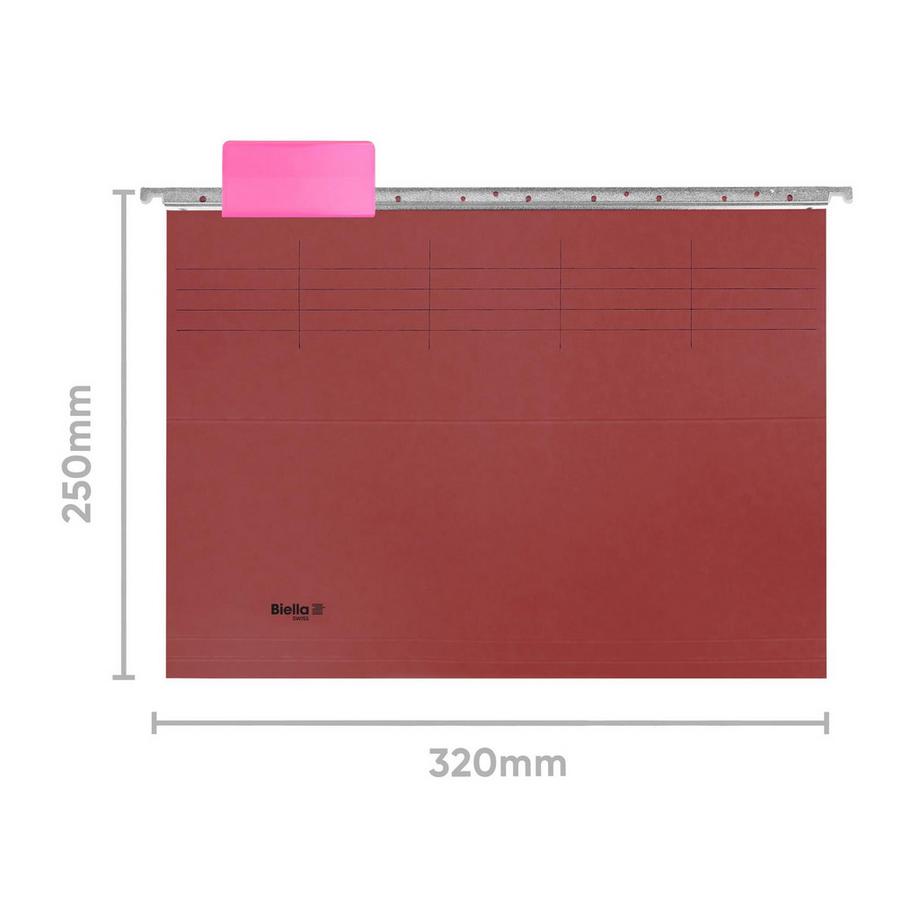 Biella Hängemappen Original, A4, 25 cm, 25 Stück, inklusive Zubehör  