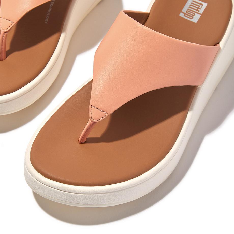 Fitflop F-Mode Flatform Sandali in Pelle  