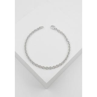 MUAU Schmuck  Bracelet rond d'forçat en or blanc 750, 3,9mm, 19cm 