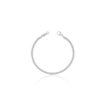 Bracelet Rundanker Weissgold 750, 3.9mm, 19cm