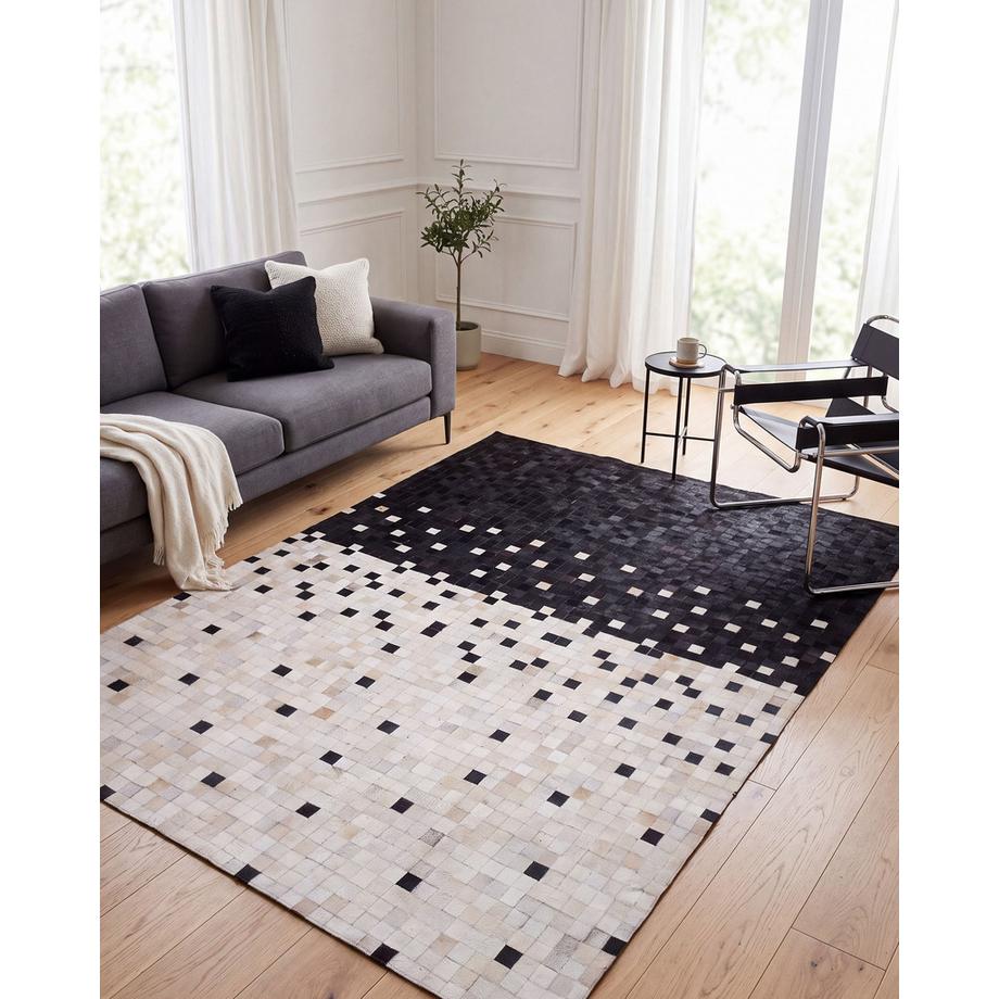 Beliani Tapis en Cuir  ERFELEK  