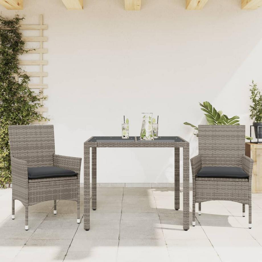 VidaXL set da pranzo da giardino Polirattan  