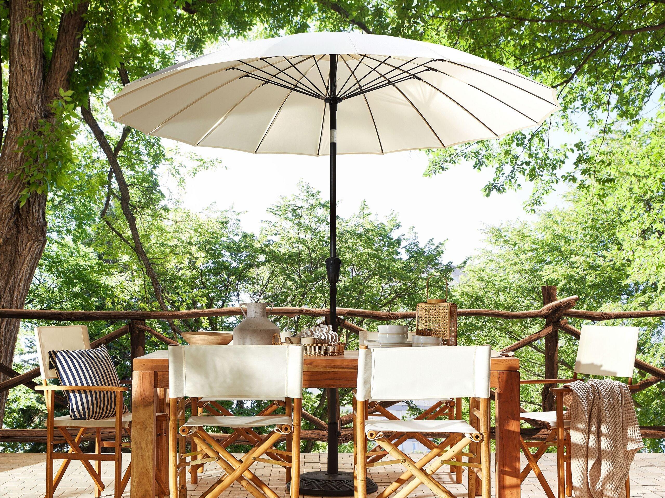 Beliani Marktschirm aus Stoff BAIA  