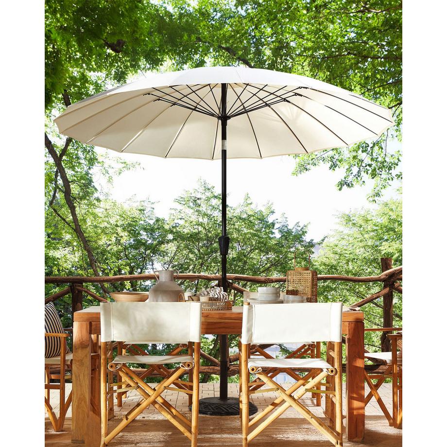 Beliani Ombrellone da esterno en Tessuto BAIA  