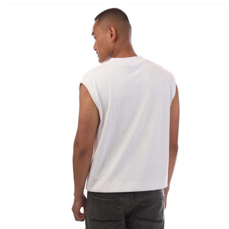 BOSS Pulloverweste, Jerseyware, Leger  
