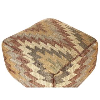 Beliani Pouf en Jute Rétro DEEPOR  