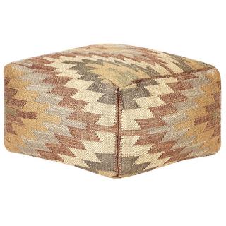 Beliani Pouf en Jute Rétro DEEPOR  