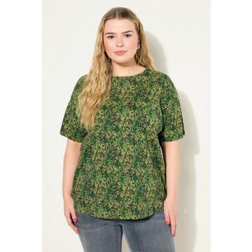 T-Shirt, Rundhals, kleiner Paisley Print