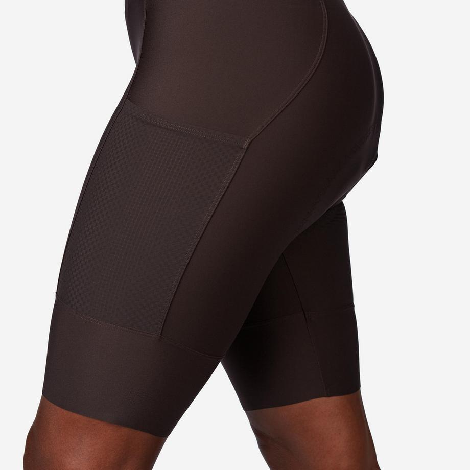 VAN RYSEL  Cuissard court de vélo de route femme endurance, EDR marron 