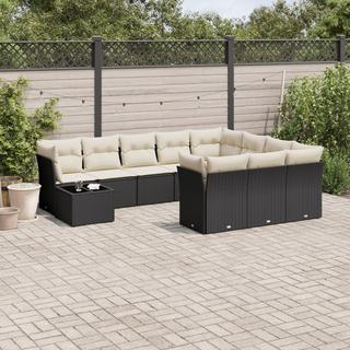 VidaXL set divano da giardino Polirattan  