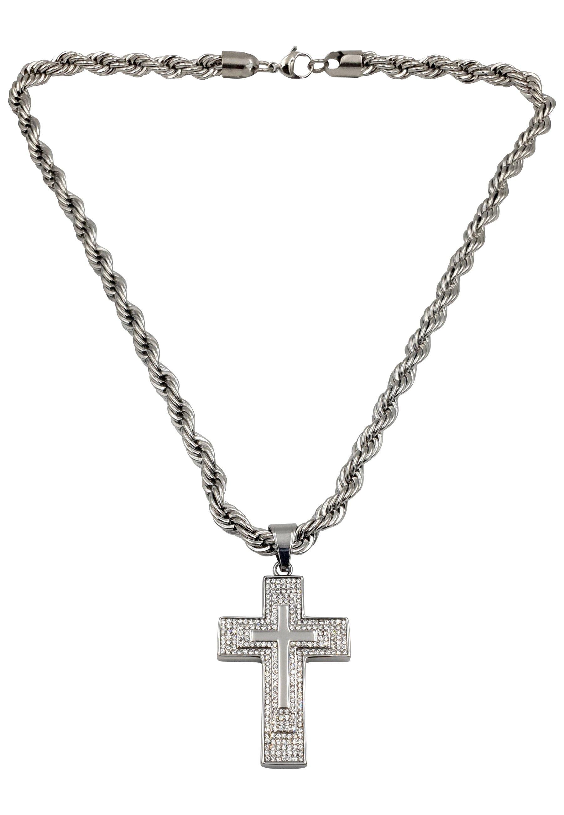 HEBE JEWELS  Chaîne Big Cross, HIP-HOP-STYLE 