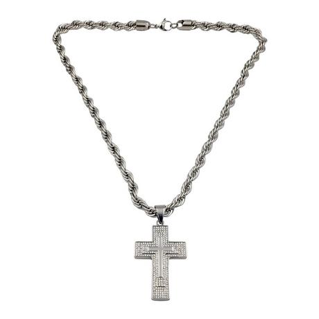 HEBE JEWELS  Chaîne Big Cross, HIP-HOP-STYLE 