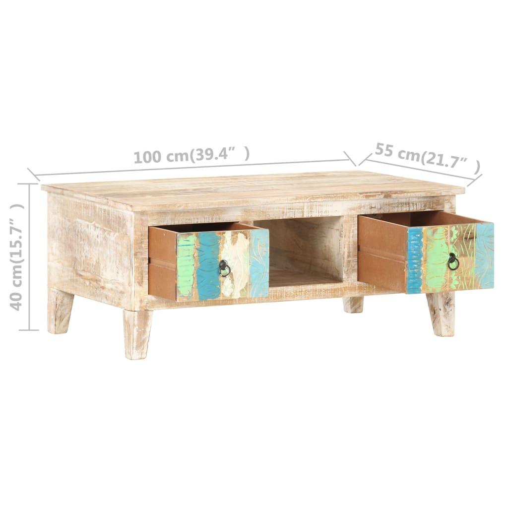 VidaXL Table basse bois d'acacia  